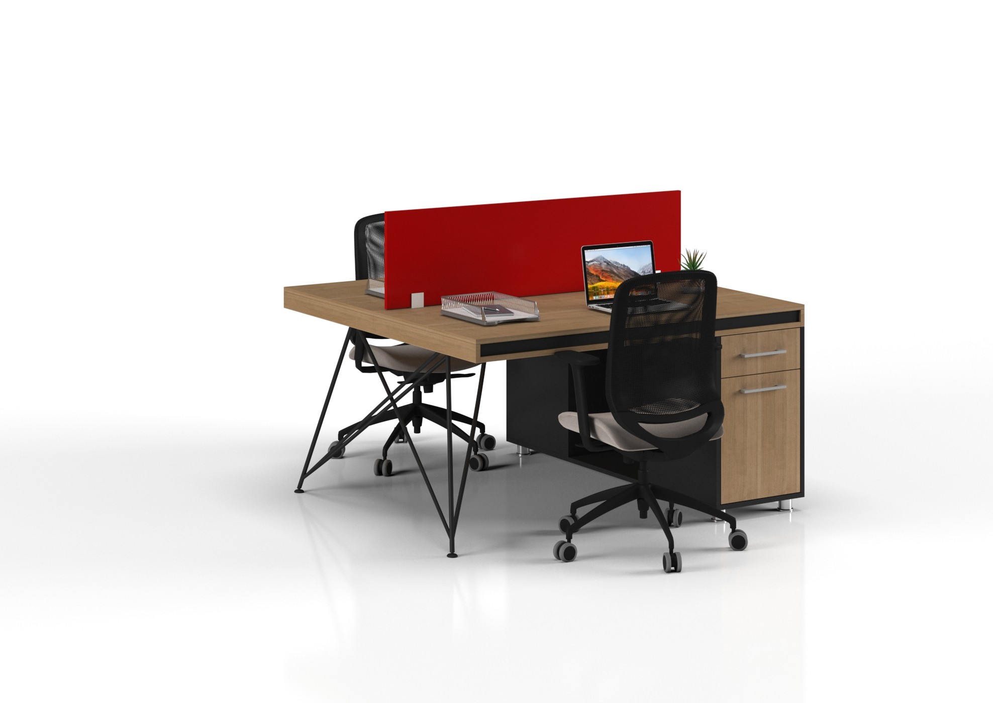 FABRE DOUBLE STUDY DESK