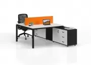 DELTA ETAJERLİ İKİLİ ÇALIŞMA MASASI - Görsel 4