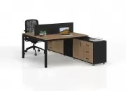 DELTA ETAJERLİ İKİLİ ÇALIŞMA MASASI - Görsel 13