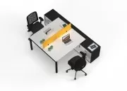 DELTA ETAJERLİ İKİLİ ÇALIŞMA MASASI - Görsel 21