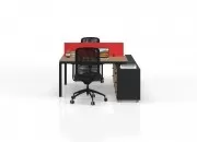 DELTA ETAJERLİ İKİLİ ÇALIŞMA MASASI - Görsel 29