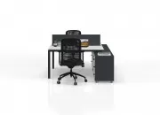 DELTA ETAJERLİ İKİLİ ÇALIŞMA MASASI - Görsel 31