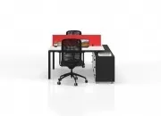 DELTA ETAJERLİ İKİLİ ÇALIŞMA MASASI - Görsel 33