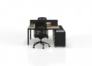 DELTA ETAJERLİ İKİLİ ÇALIŞMA MASASI - Görsel 36