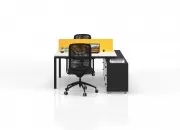 DELTA ETAJERLİ İKİLİ ÇALIŞMA MASASI - Görsel 34