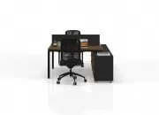 DELTA ETAJERLİ İKİLİ ÇALIŞMA MASASI - Görsel 41