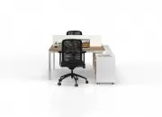 DELTA ETAJERLİ İKİLİ ÇALIŞMA MASASI - Görsel 42