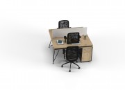 FABRE DOUBLE STUDY DESK