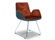 HİSA CHROME WIRE FOOT GUEST CHAIR