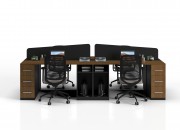 LANZO QUAD STUDY DESK