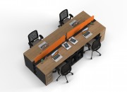 LANZO QUAD STUDY DESK