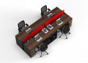 LANZO QUAD STUDY DESK