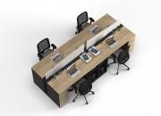 LANZO QUAD STUDY DESK