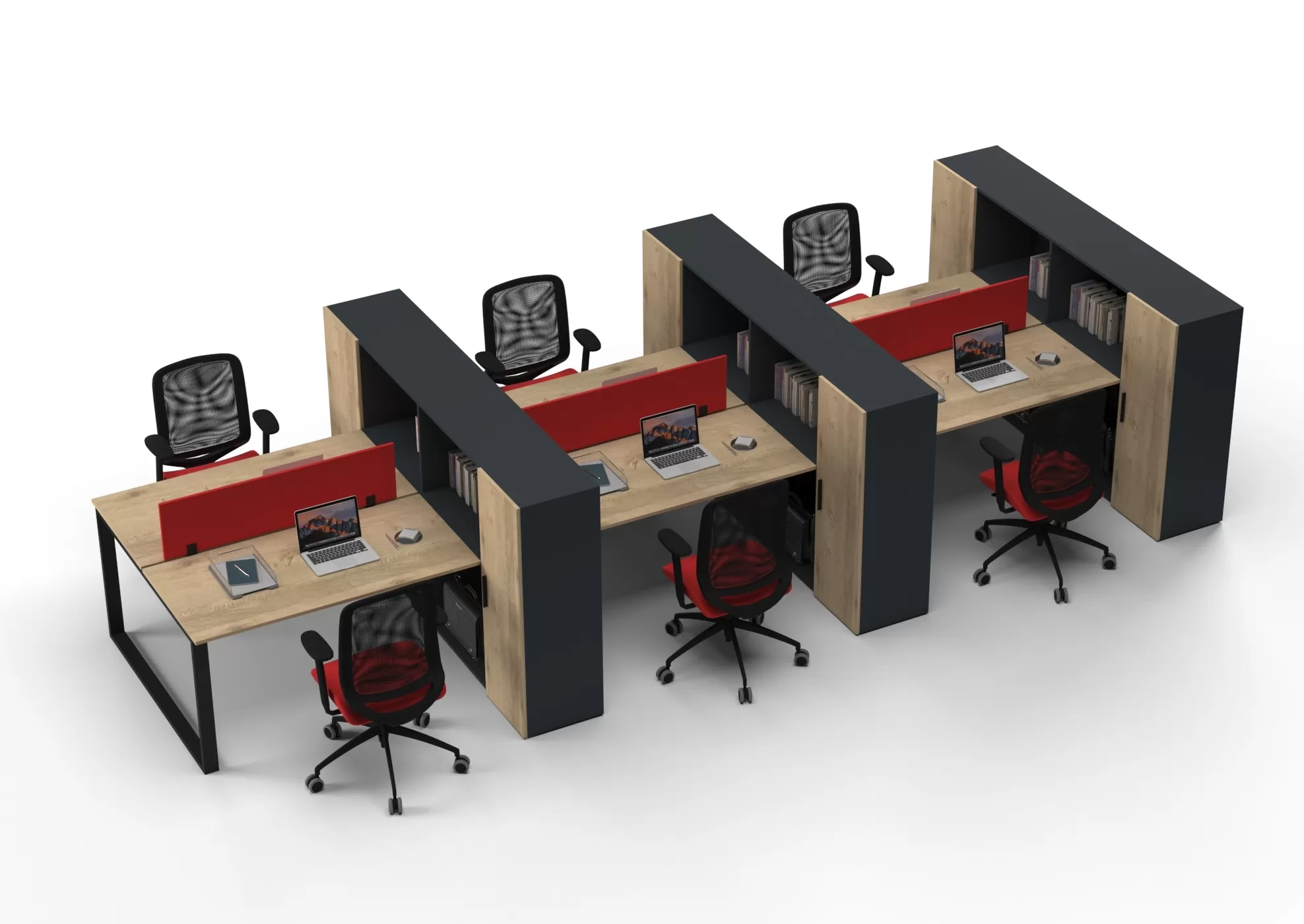 LİONA ALTILI ÇALIŞMA MASASI - Görsel 10