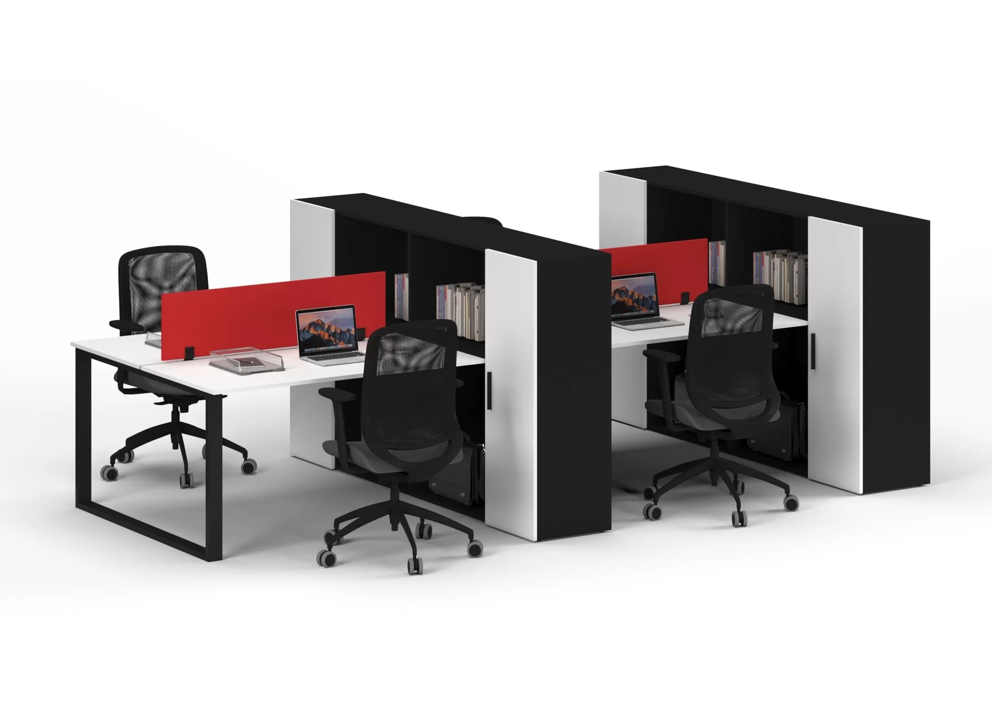 LİONA DÖRTLÜ ÇALIŞMA MASASI - Görsel 1