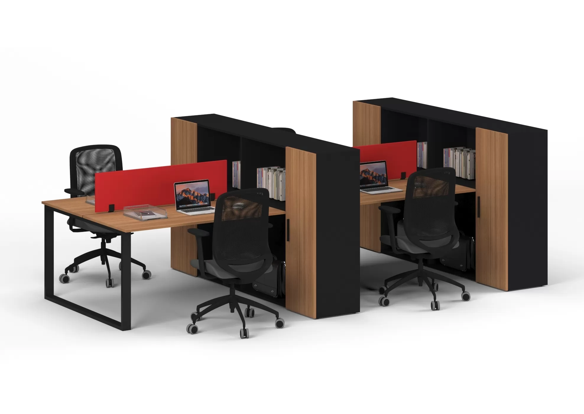 LİONA DÖRTLÜ ÇALIŞMA MASASI - Görsel 3