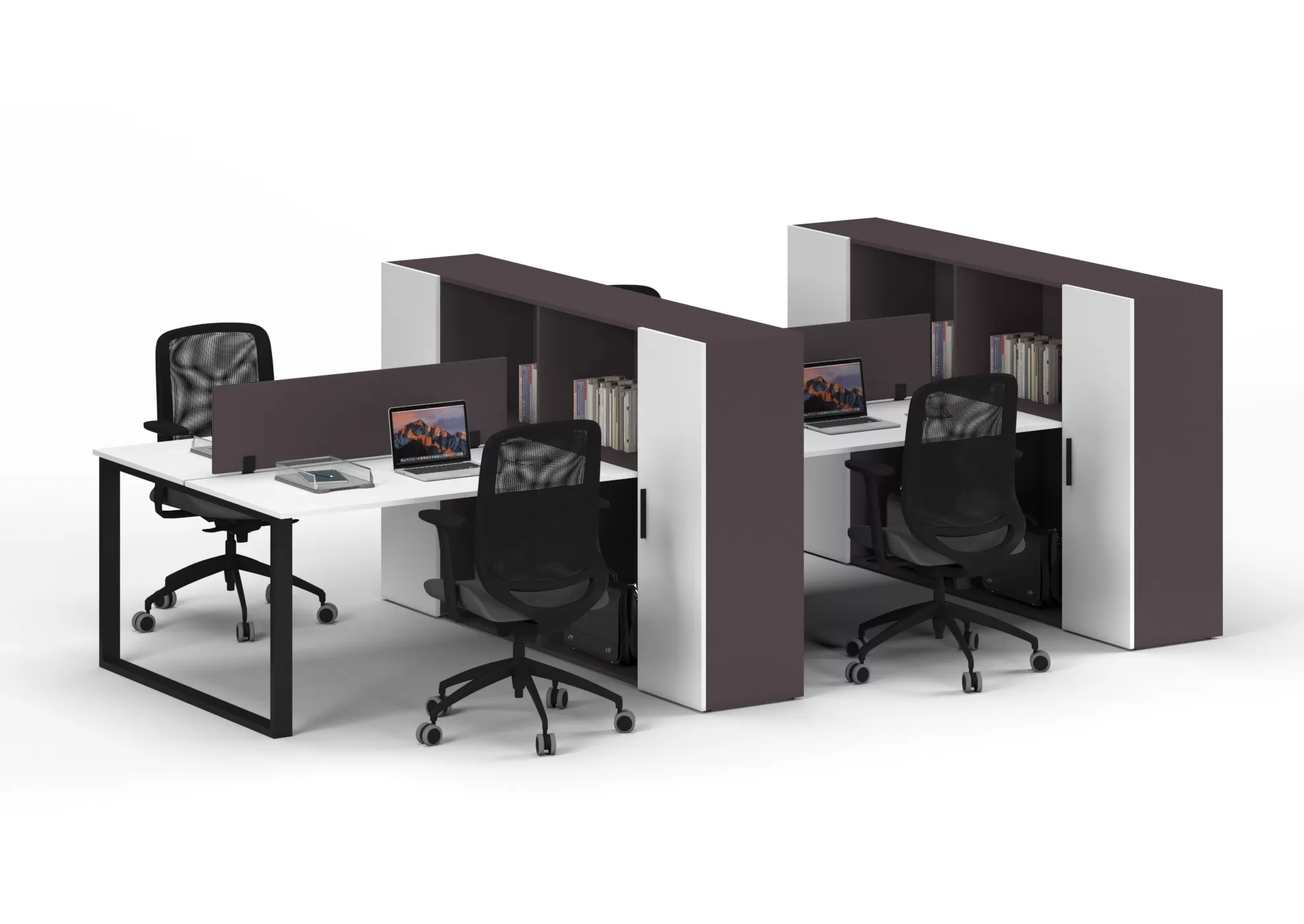 LİONA DÖRTLÜ ÇALIŞMA MASASI - Görsel 9