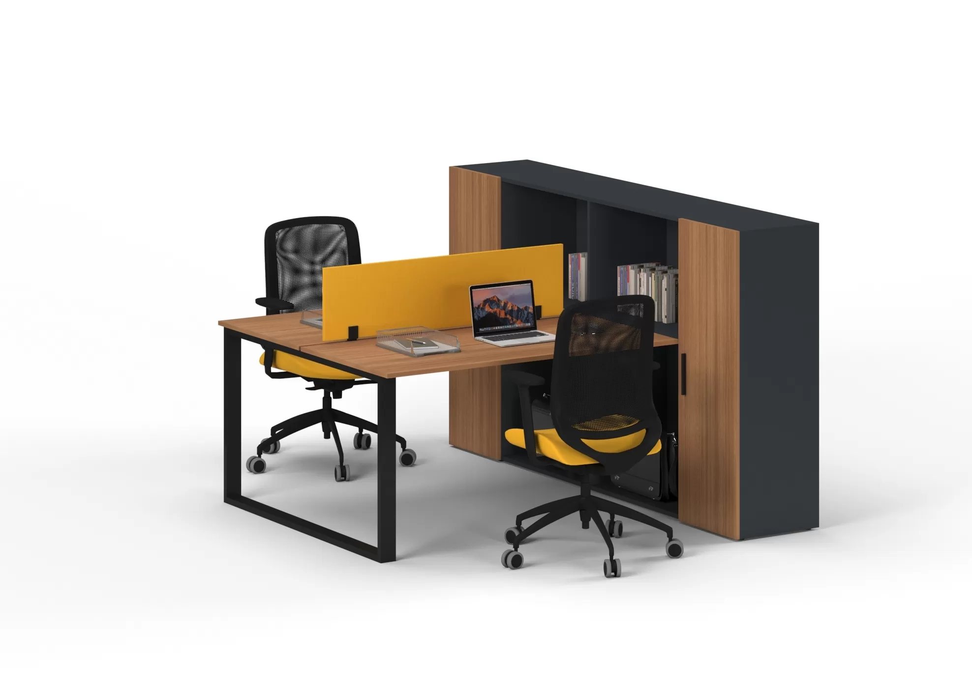 LİONA İKİLİ ÇALIŞMA MASASI - Görsel 2