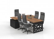 LUCCA EXECUTIVE DESK WITH MEETING