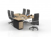 LUCCA EXECUTIVE DESK WITH MEETING