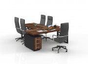 LUCCA EXECUTIVE DESK WITH MEETING