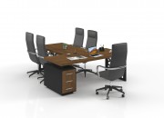 LUCCA EXECUTIVE DESK WITH MEETING