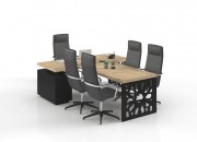 LUCCA EXECUTIVE DESK WITH MEETING