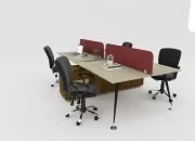 LUDANO DÖRTLÜ ÇALIŞMA MASASI - Görsel 4