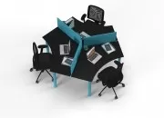 MARTELLİ ÜÇLÜ ÇALIŞMA MASASI - Görsel 29