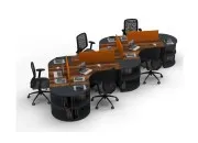 ODİN BEŞLİ ÇALIŞMA MASASI - Görsel 10