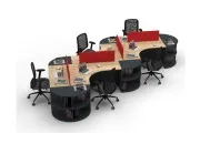 ODİN BEŞLİ ÇALIŞMA MASASI - Görsel 11