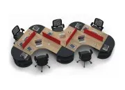 ODİN BEŞLİ ÇALIŞMA MASASI - Görsel 13