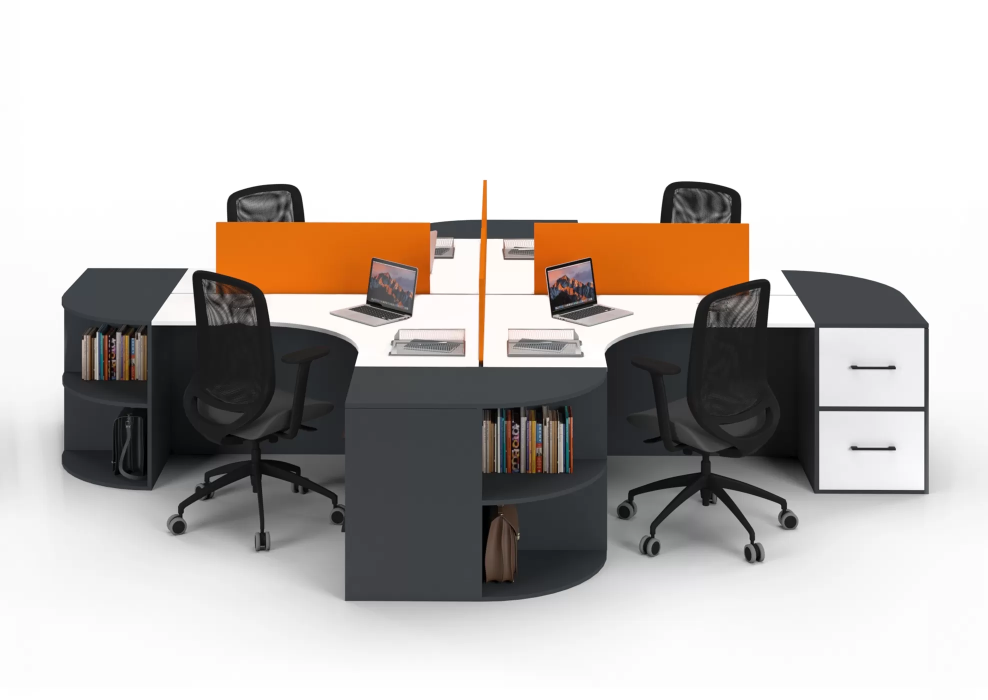 ODİN ÇEKMECELİ DÖRTLÜ ÇALIŞMA MASASI - Görsel 5