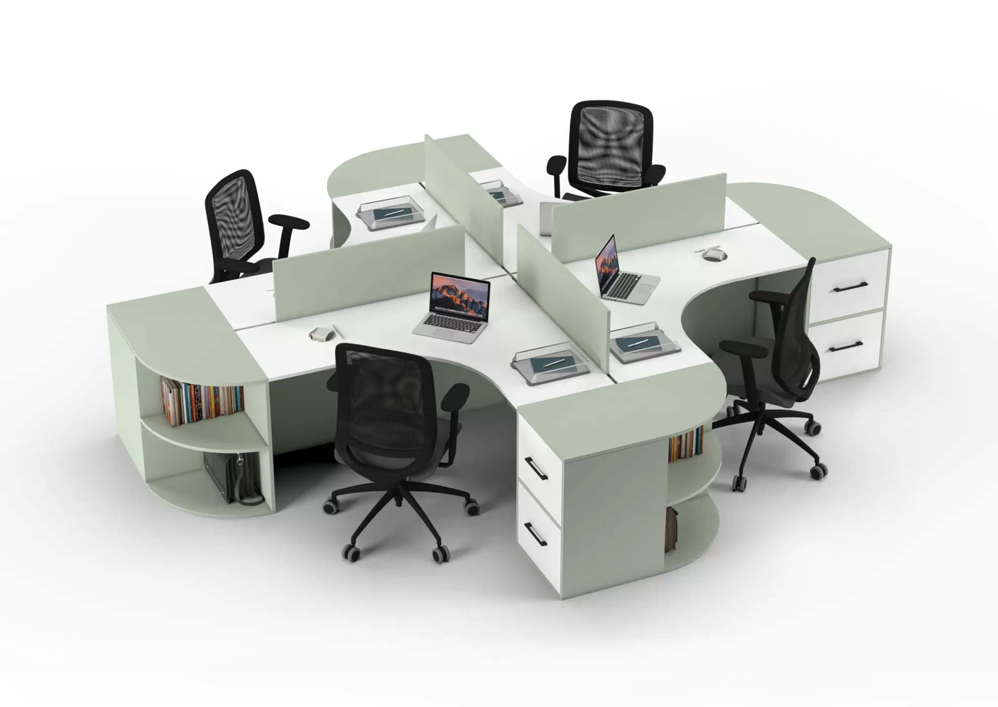 ODİN ÇEKMECELİ DÖRTLÜ ÇALIŞMA MASASI - Görsel 7