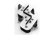 ODİN DÖRTLÜ ÇALIŞMA MASASI - Görsel 1