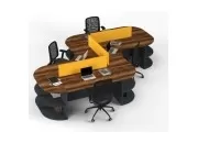 ODİN DÖRTLÜ ÇALIŞMA MASASI - Görsel 12