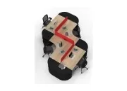 ODİN DÖRTLÜ ÇALIŞMA MASASI - Görsel 16