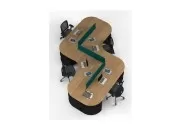 ODİN DÖRTLÜ ÇALIŞMA MASASI - Görsel 14