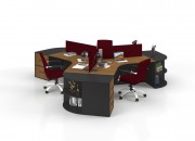 PIETRO THREE STUDY DESK