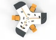 PİETRO ÜÇLÜ ÇALIŞMA MASASI - Görsel 10