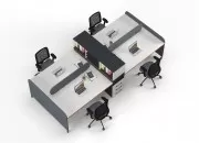 RİNALDO DÖRTLÜ ÇALIŞMA MASASI - Görsel 6