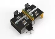 ROCCO DÖRTLÜ ÇALIŞMA MASASI - Görsel 3