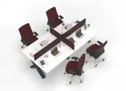 TOSCA DÖRTLÜ ÇALIŞMA MASASI - Görsel 4