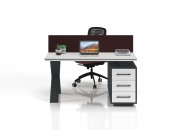 TOSCA DOUBLE STUDY DESK WITH ETAGERE