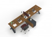 TOSCA HORIZONTAL DOUBLE STUDY DESK