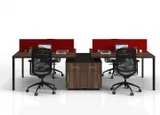 VİTALE DÖRTLÜ ÇALIŞMA MASASI - Görsel 13