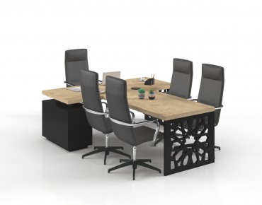 LUCCA EXECUTIVE DESK WITH MEETING