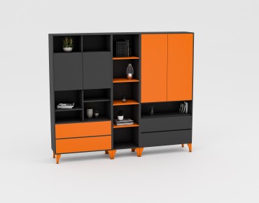 PIO TRIPLE BOOKSHELF