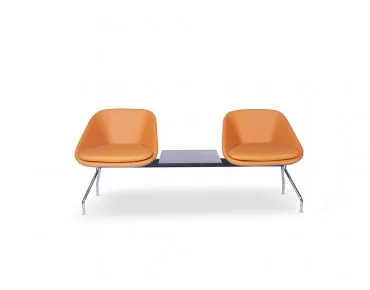 WENDY DOUBLE WAITING CHAIR WITH TABLE